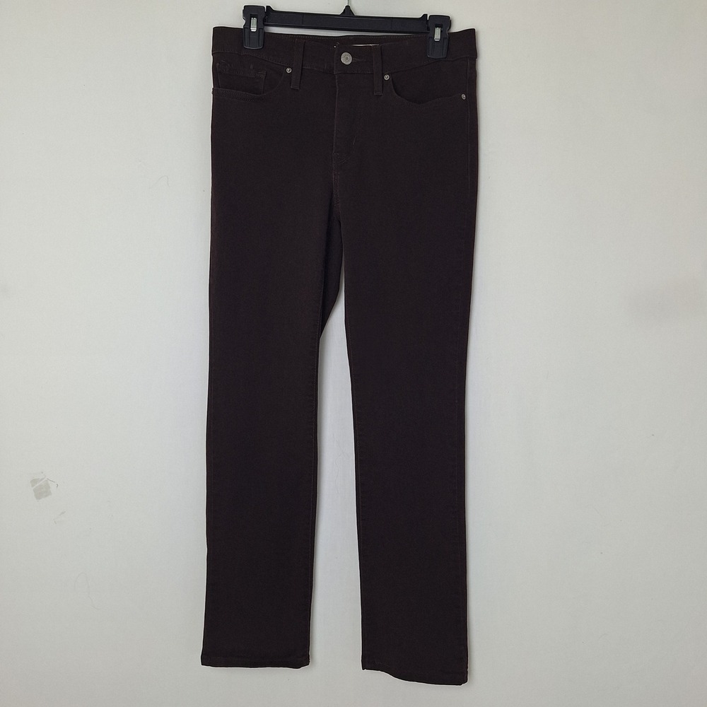 Retro Jeans Grunge Quiet Luxury Minimalist Brown Levis 314 Shaping Straight 28 - Picture 2 of 16